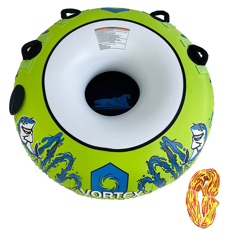 1 Rider Inflatable Towable Tube Ring , Towing Donut, Jet Ski for Fun Watersports