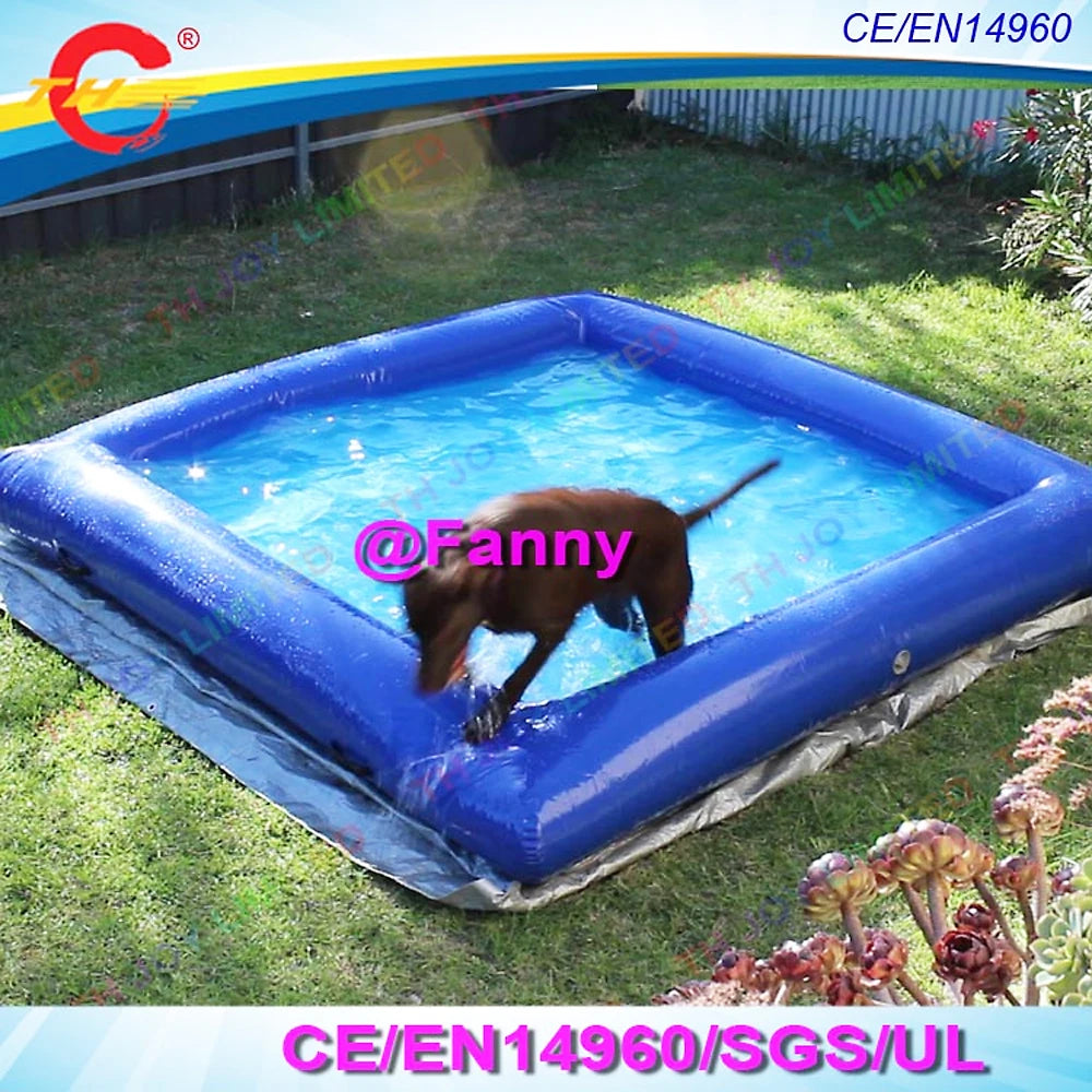 Large Indestructible Inflatable Dog Pool Portable Inflatable Pets Float Pool