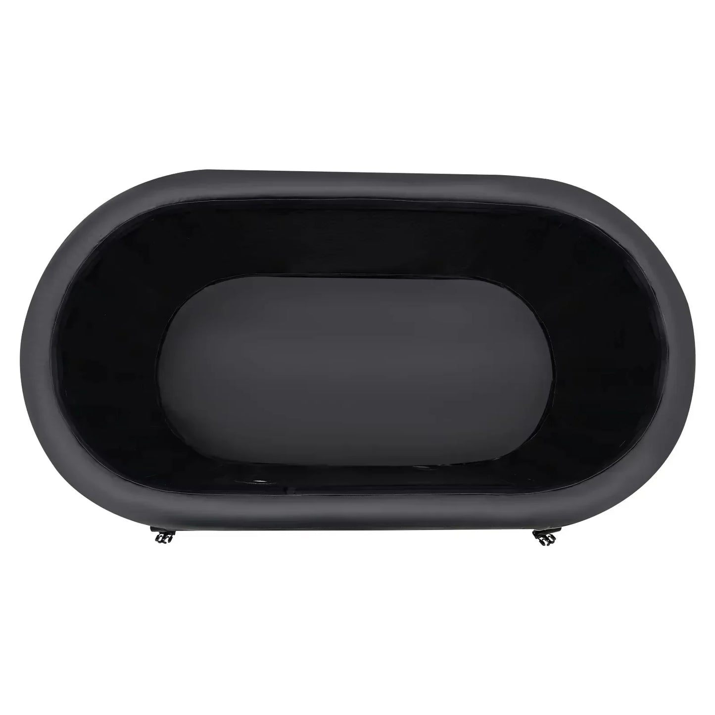 BYMAOCAR 370L/97.7Gal Inflatable Portable Hot & Ice Tub with Cover & - Heavy-Duty PVC Freestanding Spa Pool