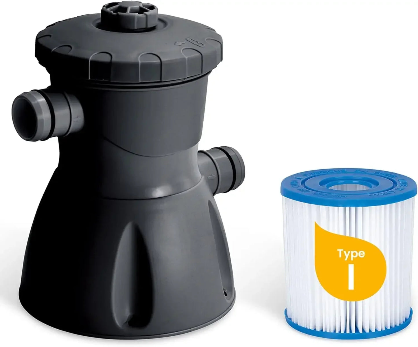 [New Arrival, Discounted Price!]10' x 30" Quickset Designer Round Inflatable Ring Top Outdoor Above Ground Swimming Pool with Fi