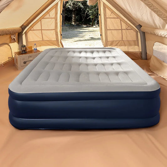 Inflation Flannel Air Mattress Automatic Double Single Size High Raised Thickened Electric Pump Home Outdoor Sleeping Pad