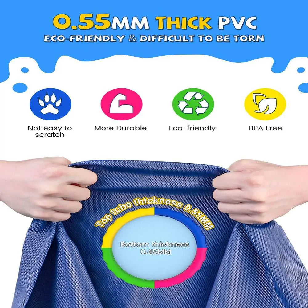 ﻿ 100/150/170cm Summer Pet  Dog Interactive Fountain Toy Pet Pool Inflatable Spray Mat Kids Outdoor Interactive Fountain Toys