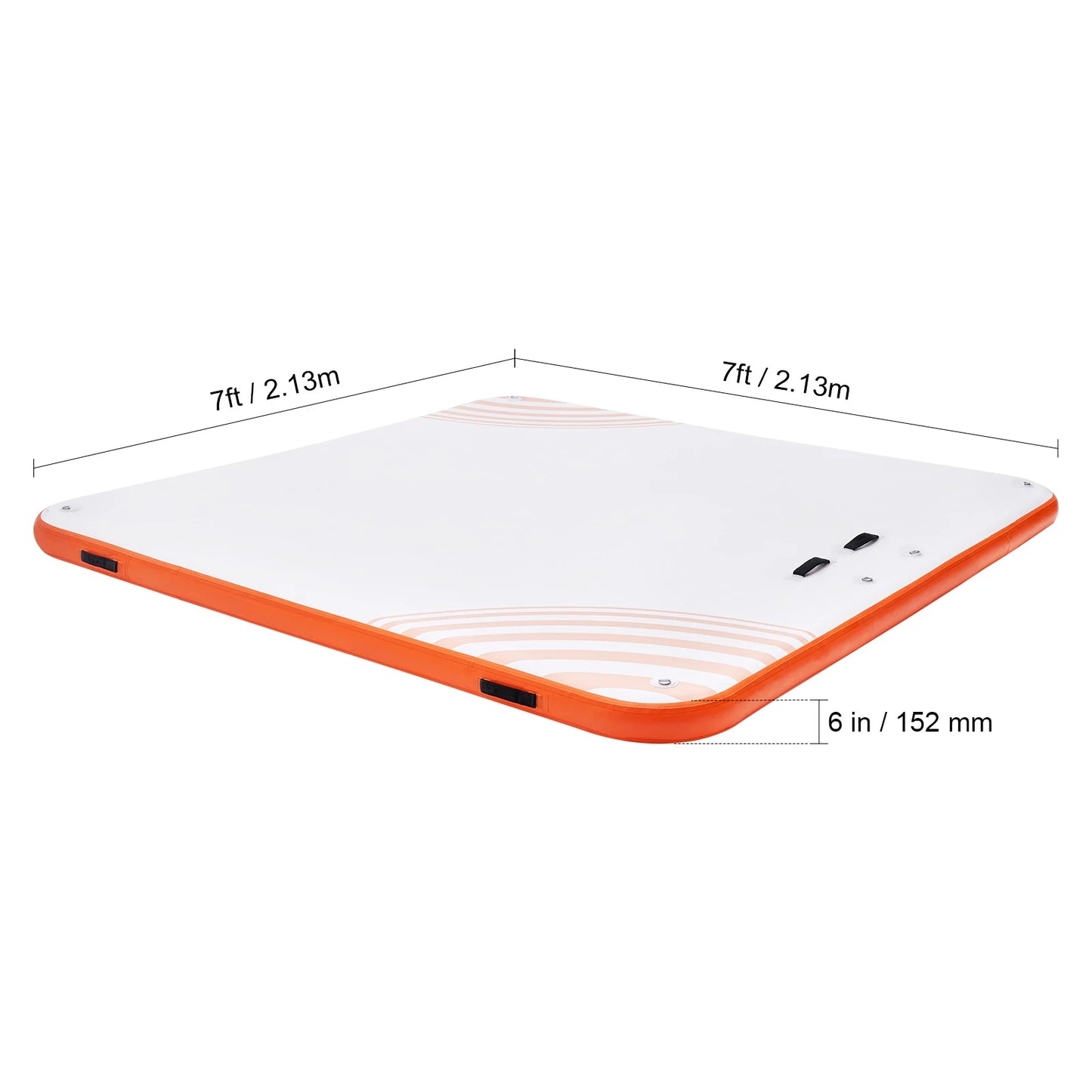 VEVOR Inflatable Floating Dock Non-Slip Water Floating Dock Mat with Detachable Ladder Floating Platform Island Raft for Pool