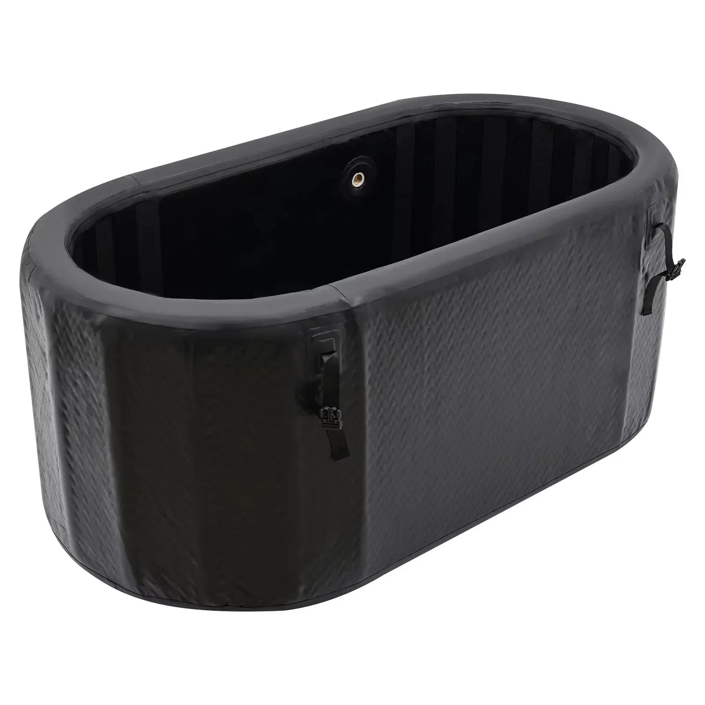 BYMAOCAR 370L/97.7Gal Inflatable Portable Hot & Ice Tub with Cover & - Heavy-Duty PVC Freestanding Spa Pool