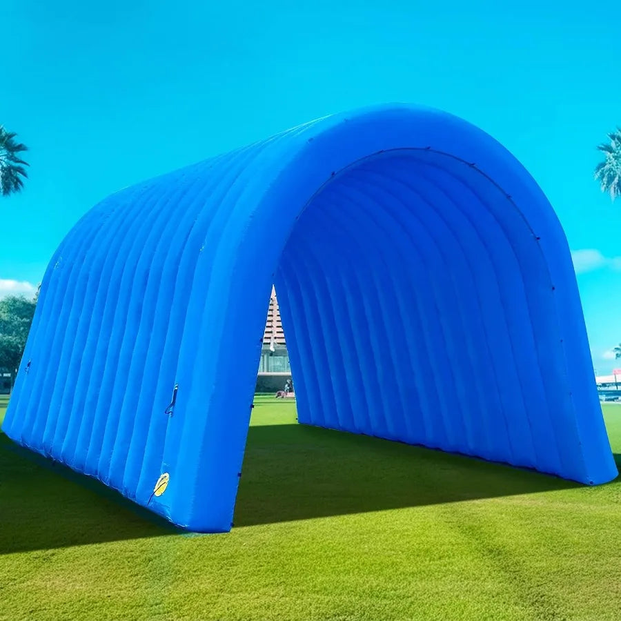 16FT Inflatable Tunnel Sports Tunnel Entrance with Installed Blower Inflatable Tunnel Tent for Business Advertising Event Exhib