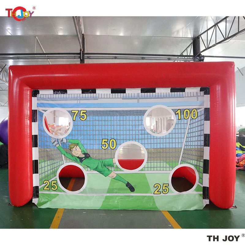 Target Inflatable 4x2m inflatable football soccer toss game,inflatable football target,i ...