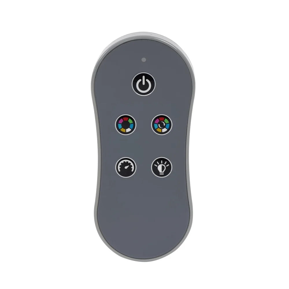 Inflatable Hot Tub Spa with AirJet Massage System Color-Changing LED Lights 4-6 Person Outdoor Relaxation Includes Pump and