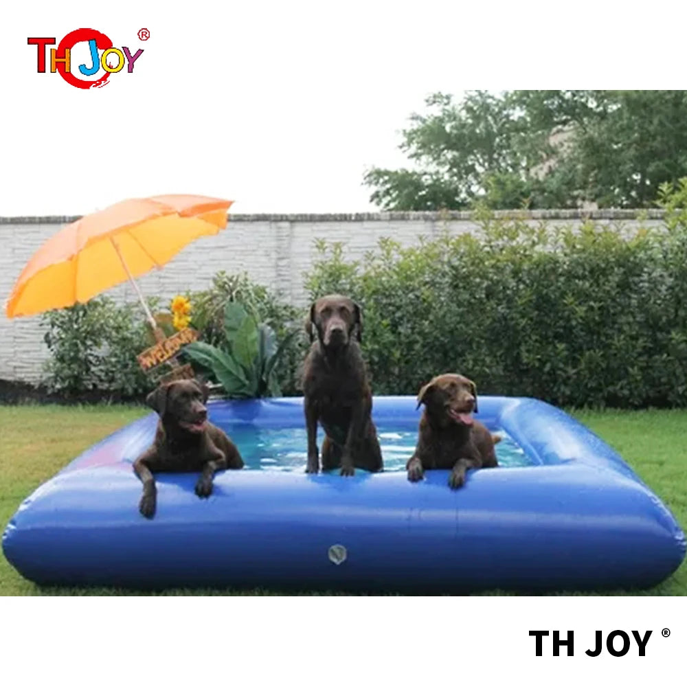 Industructable Float Large Indestructible Inflatable Dog Pool Portable Inflatable Pets Floa ...